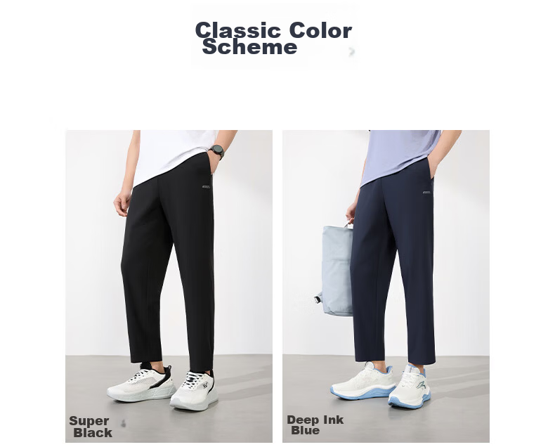 361° Men's Sports Pants Spring Summer Quick-Dry Running Casual Outdoor Cropped Loose Trousers 652624719-1 17