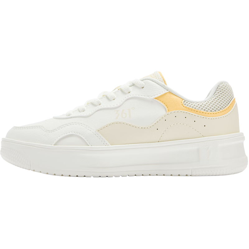 361° Women's Sports Shoes Summer Thin White Shoes Thick Sole Casual Sneakers 682616604F-2
