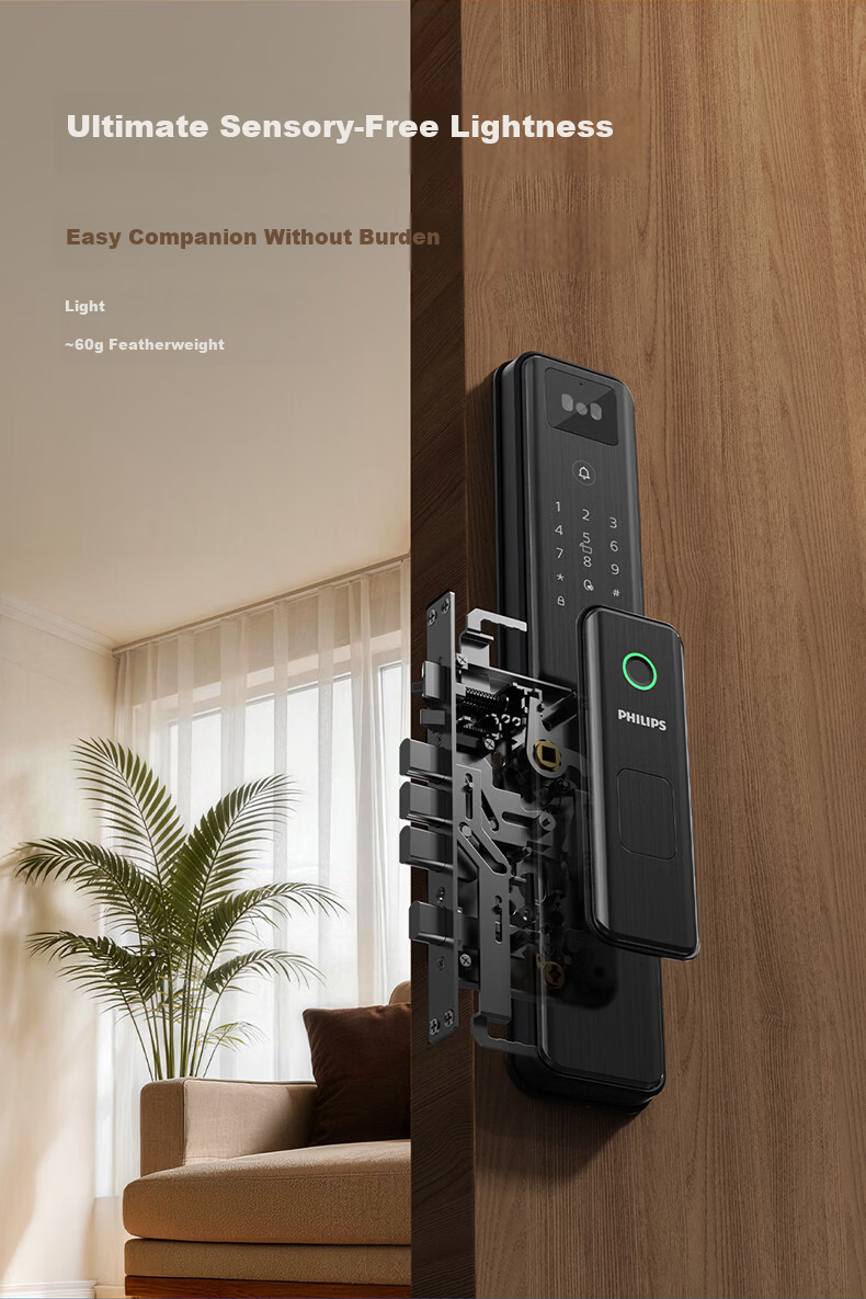 PHILIPS Fully Automatic Palm Vein 3D Facial Recognition Smart Door Lock Home Peephole Anti-theft Electronic Lock 301MFVP 8