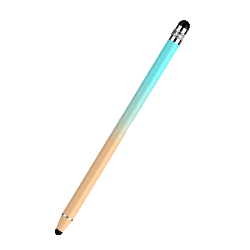 JPLAYER iPad Capacitive Stylus Universal Dual-Ended Gradient Touch Pen for Mobile Phones and Tablets Apple Android Touchscreen Stylus Dual Silicone Tips - Gradient Blue Orange