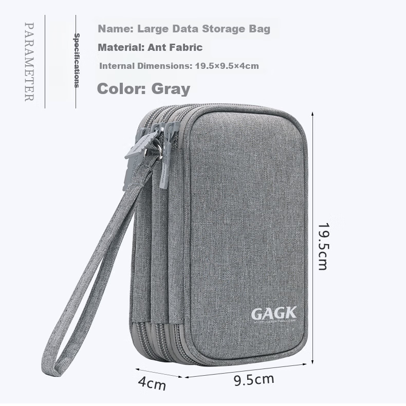 GAGK Corporate Cashier Ukey Waterproof Multi-Compartment USB Drive Storage Bag for 47 USB Drives + 8 Bank Cards 10