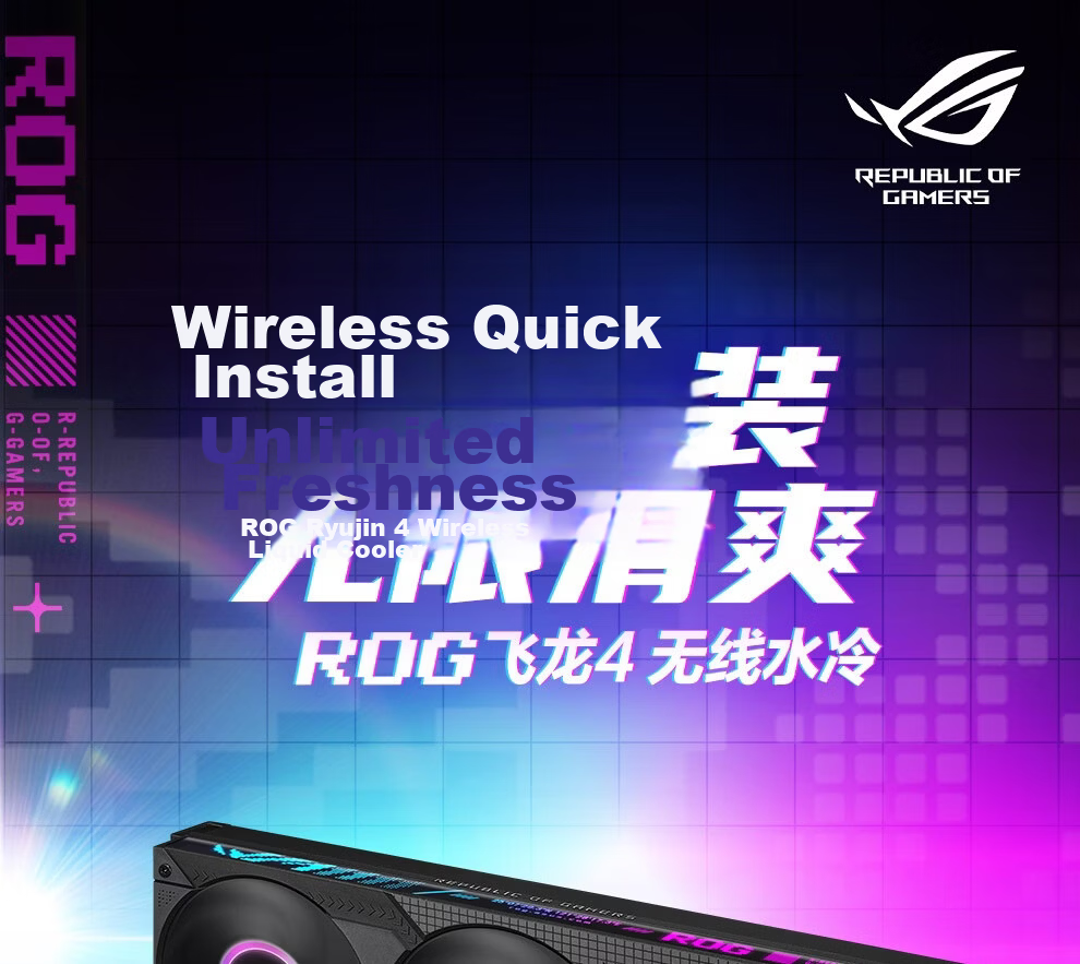 ASUS ROG Ryujin IV 360 ARGB LCD Standard Edition All-in-One Liquid Cooler 5.08-inch Screen Pre-installed Fans Q-Connector Support 2
