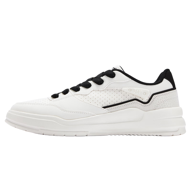 361° Yuhang Casual Men's Shoes Summer Breathable White Thick-Soled Versatile Sports Sneakers Board Shoes Men 672616620-1