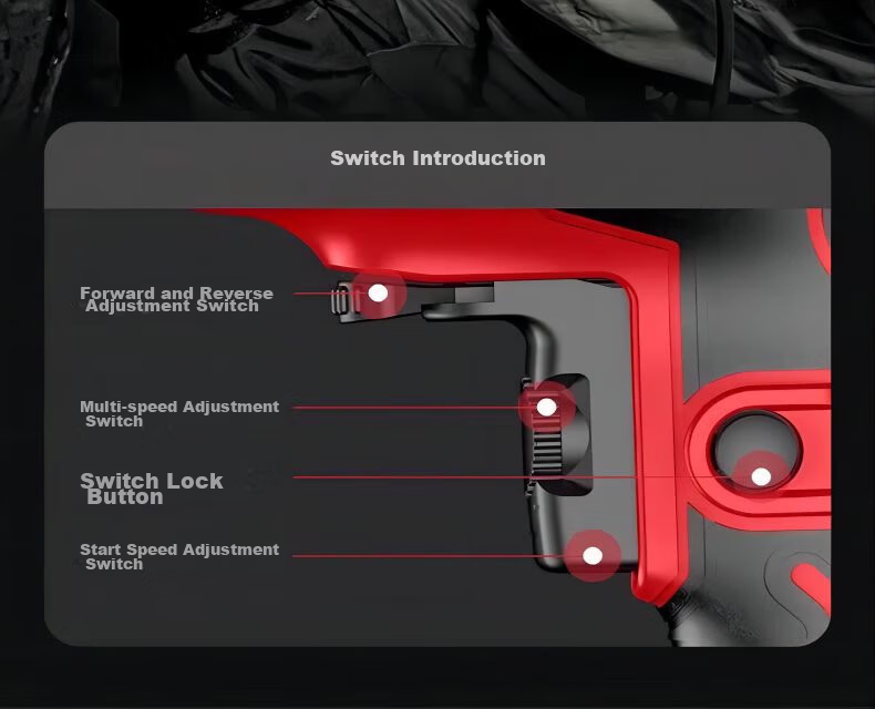 DELIXI Household 220V Impact Drill Small Multifunction Lightweight Impact Hammer Cordless Electric Power Drill 23