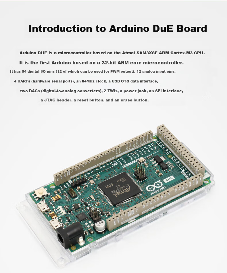 Arduino Due Original Italy Imported A000062 ATSAM3X8EA 32-bit Development Board 4