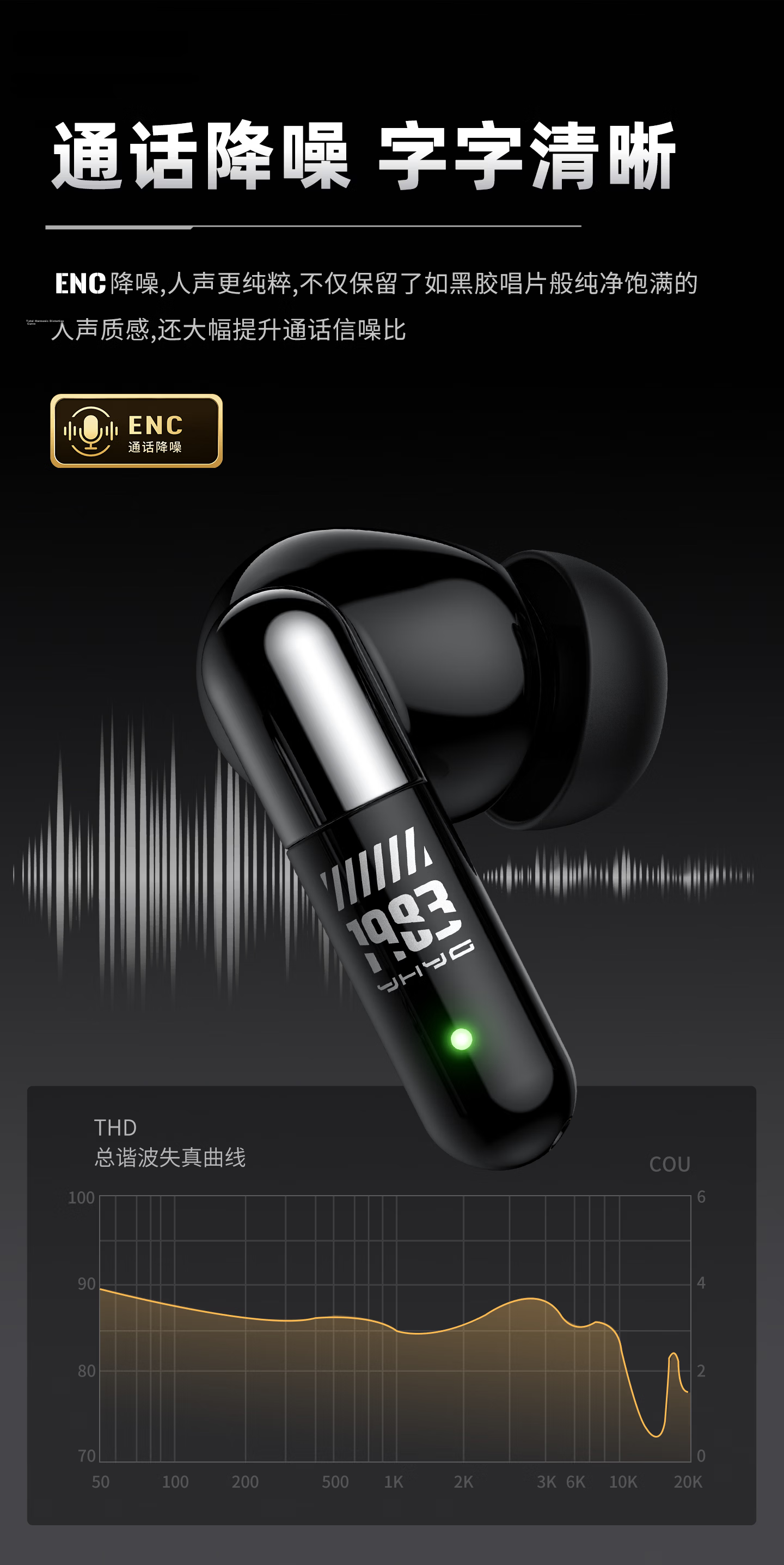 ONIKUMA In-Ear Active Noise Cancelling Bluetooth Earphones 2026 New Men's Wireless Gaming Headset Comfortable Long Wear High-Quality Sound Invoice Available 9