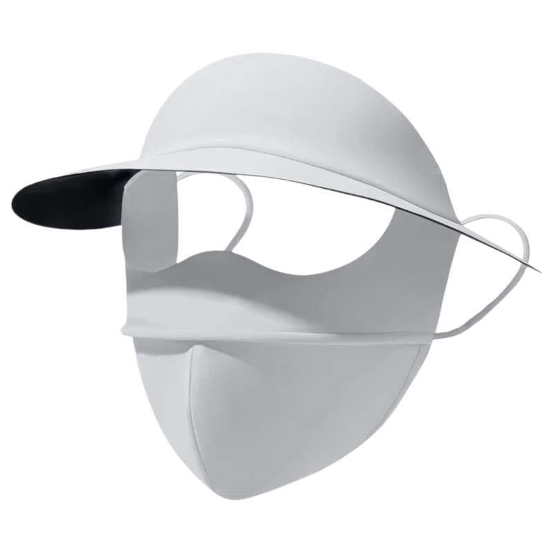 JEEP Women's Summer Sun Protection Face Mask UV Protection Ice Silk Breathable Full Face Shield Hat