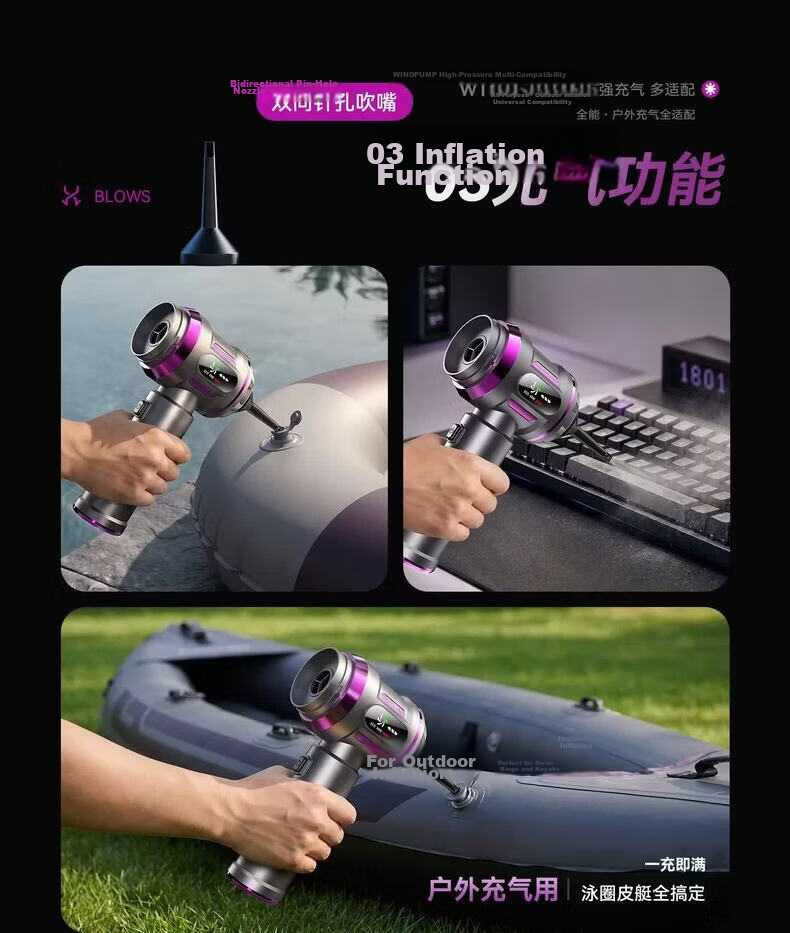 Puppy Car Vacuum Cleaner Handheld High Battery Life Wireless Powerful Vacuum and Blower Dual-Use Pet Hair Remover with Storage Bag 32