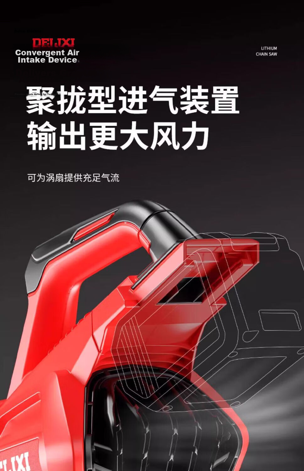 DELIXI ELECTRIC Lithium Battery Hair Dryer High Power Dust Removal Fan Rechargeable Blower Snow Blower Leaf Blower Industrial Dust Collector 20