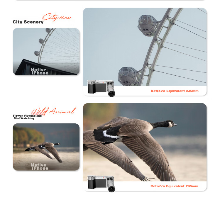 PGYTECH 2X Telephoto Lens for iPhone 17 Pro Max Aluminum Alloy Concert Sports Street Photography Birdwatching Portable Camera Lens 6