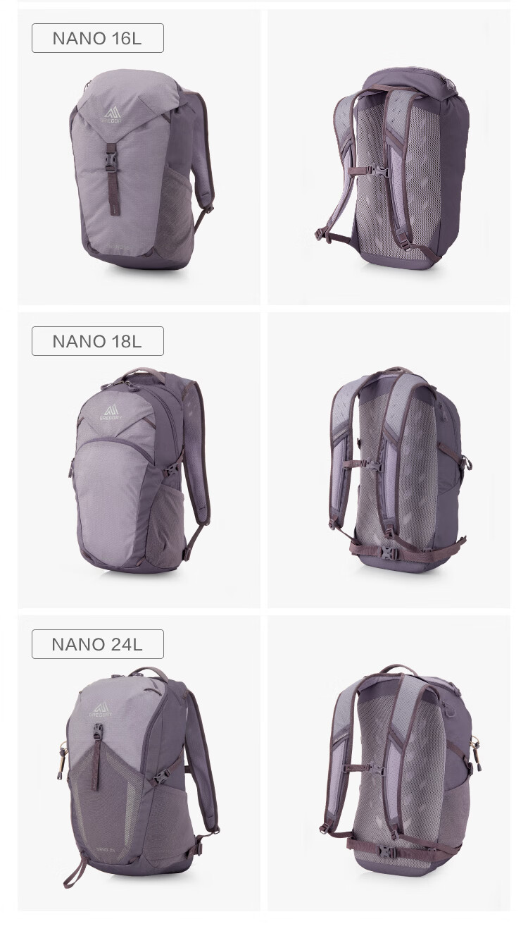 GREGORY Hummingbird NANO 24L Lightweight Outdoor Hiking Backpack Unisex Trail Running Bag 43J 15
