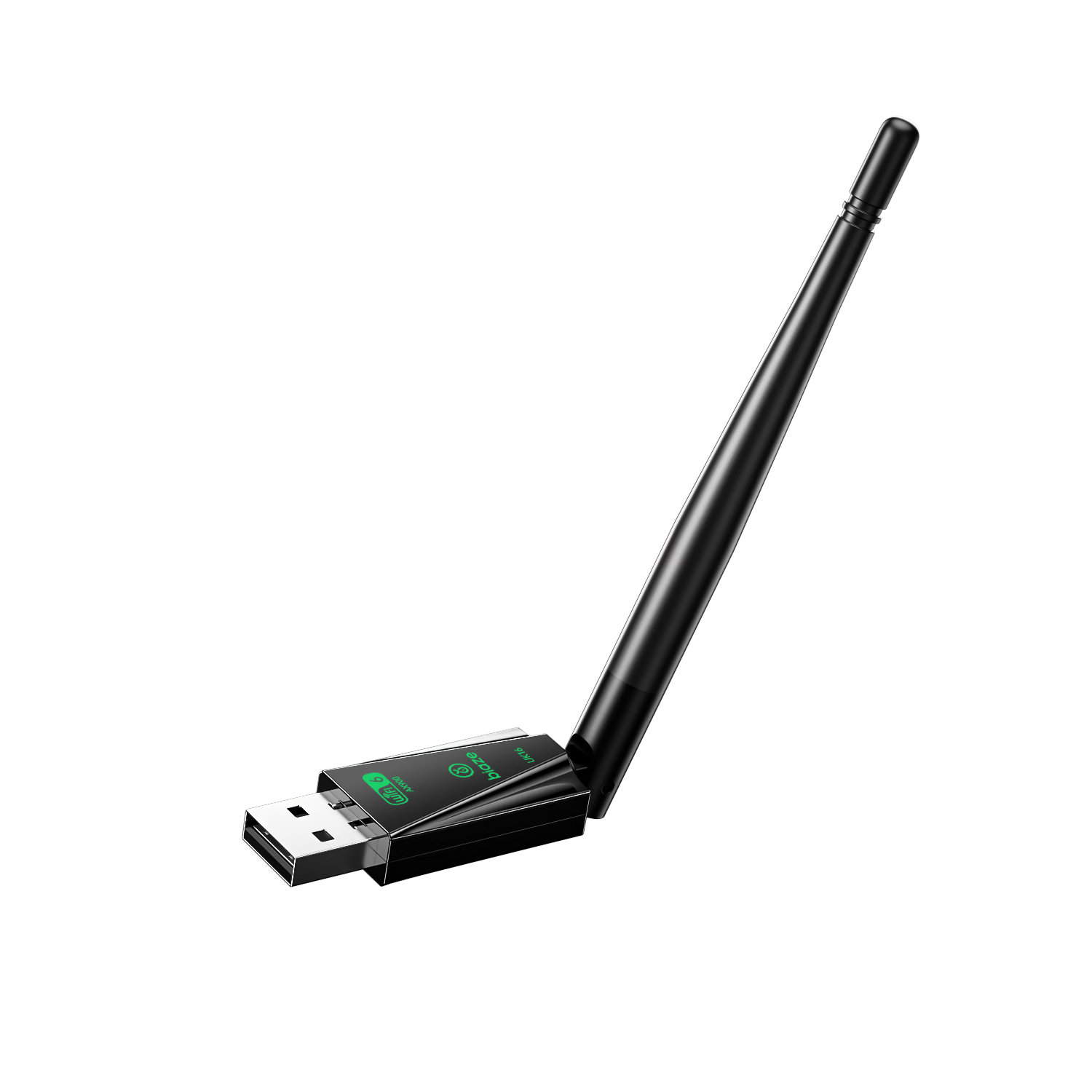 BIAZE WiFi6 Smart Plug-And AX900 USB Wireless Network Adapter with External High-Gain Antenna for Desktop And Laptop WiFi Receiver, Portable WiFi Transmitter