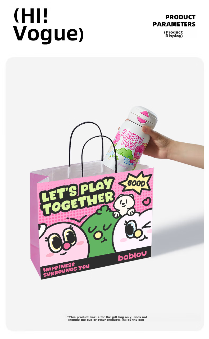 BABLOV IP Kids Insulated Water Bottle Creative Gift Bag 3