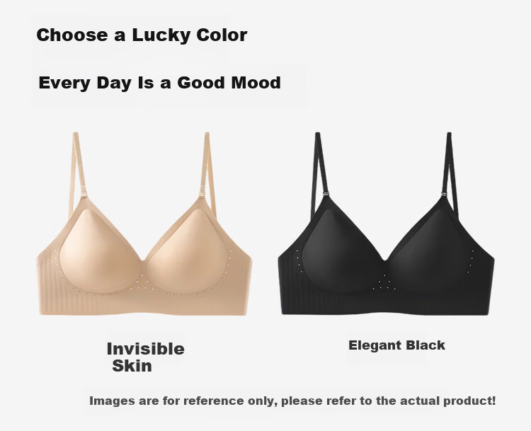 Seven-Color Seamless Halter Neck Backless Push-Up Anti-Sagging Anti-Spread Side Support One-Piece Sexy Bra for Women 14
