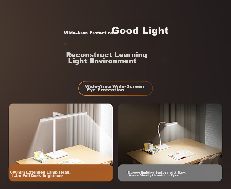 BULL Eye Protection Full Spectrum AA Grade Children's Study Desk Lamp 12W 3