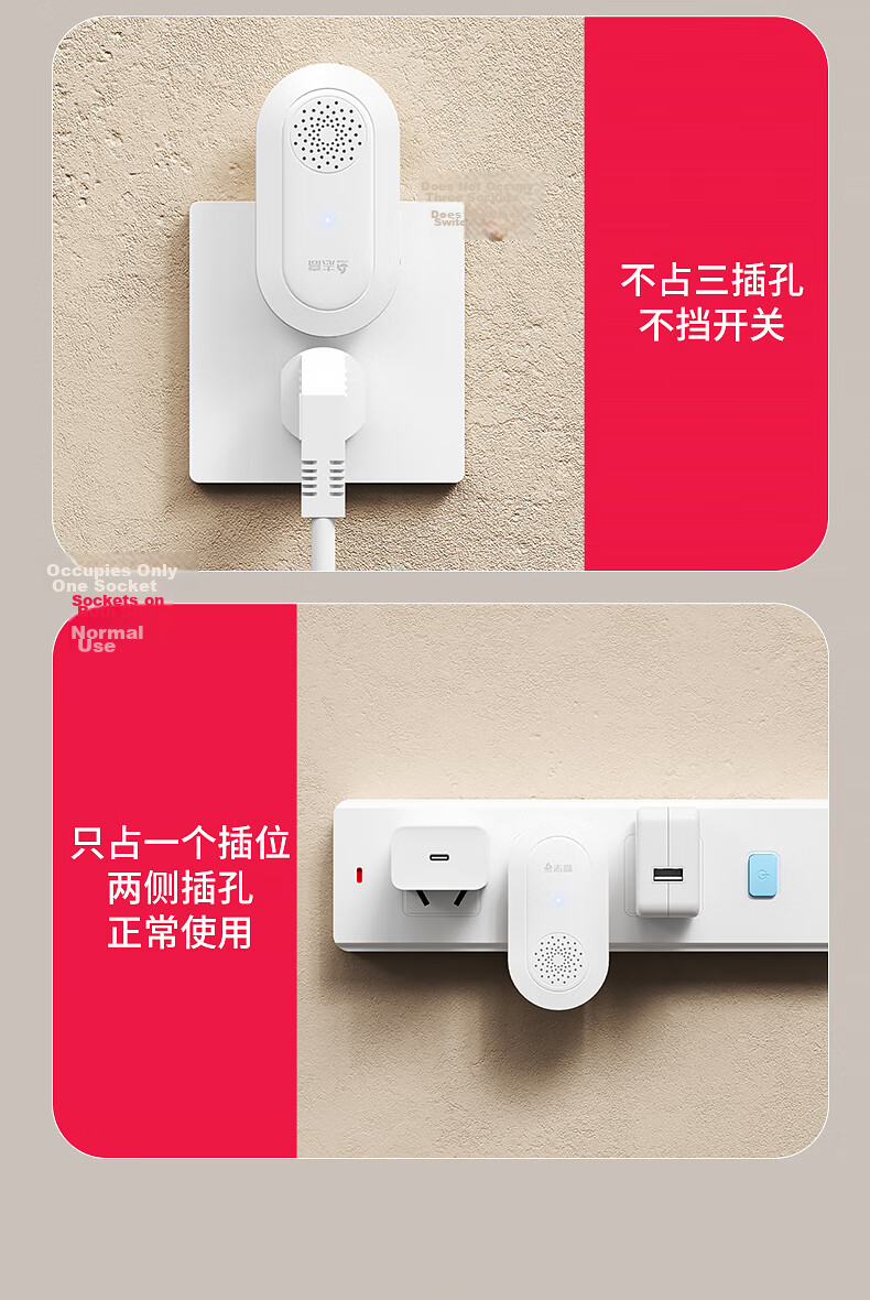 CHIGO Wireless Long-Distance Battery-Free Home Doorbell Emergency Call Button for Elderly One-to-One Electronic Remote Control Doorbell Front Door Ding Dong Chime 17