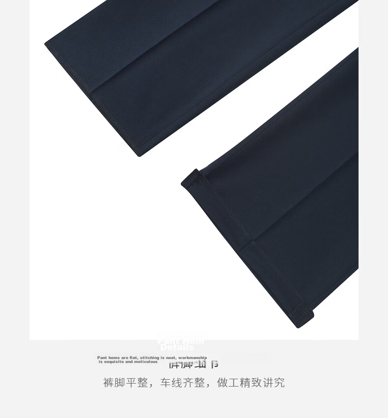 Goldlion Thermal Autumn Winter Warm Slim Fit Business Formal Trousers Men's Dark Blue 34 16