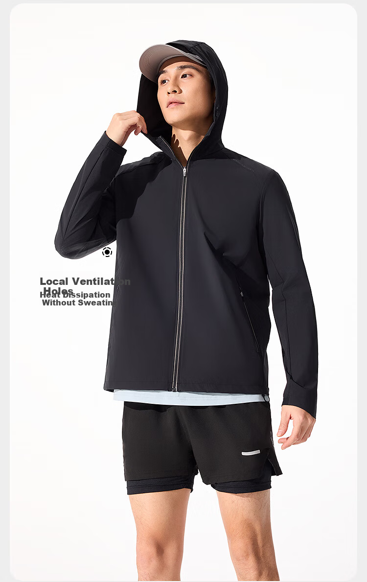 Bosideng Summer Casual Sports Original Yarn Sun Protection Jacket for Men UPF100+ UV Protection Loose Travel Coat 11