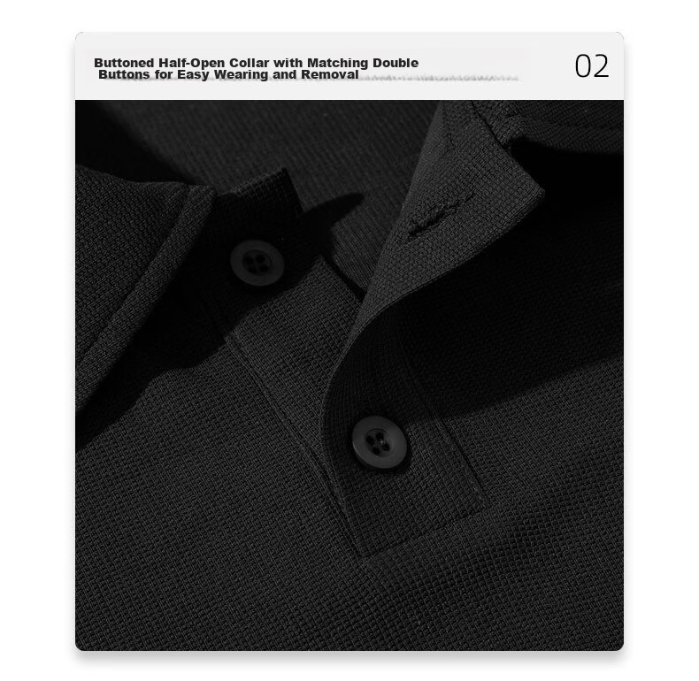 Baleno Father's Day Gift Waffle Polo Shirt Men Summer Loose Casual Simple Trendy Versatile Short Sleeve Top 21