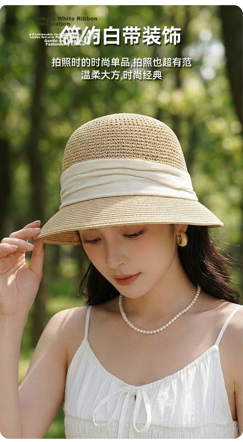 FitonTon Women's Summer Sun Protection Hat Outdoor UV Protection Breathable Travel Bucket Hat Face Shield Anti-Sunburn 6