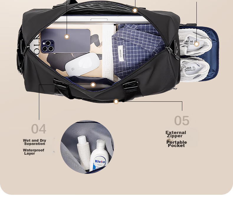 ANTA Swimming Bag Unisex 2025 New Large Capacity Professional Waterproof Lightweight Sports Swim Bag 6