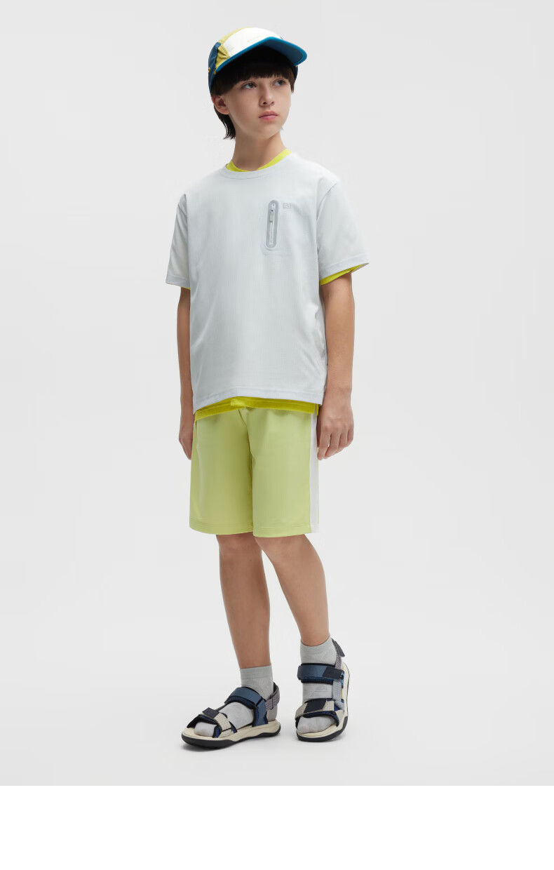 Jiao Nei Xiaoliangpi Series 3 Children's Socks Unisex Antibacterial Mesh Jacquard 6-12 Years Baby Cooling Short Tube Summer Thin Style 11