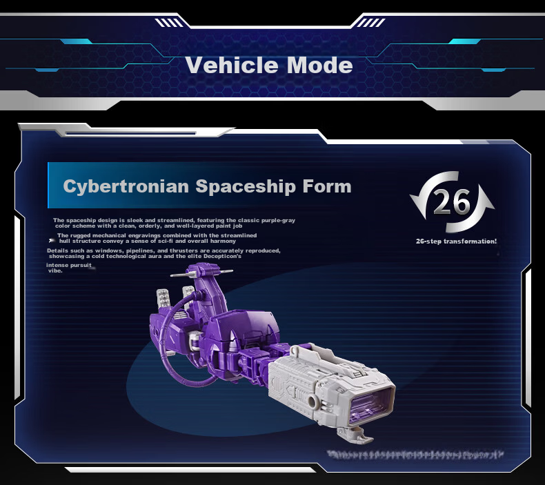 Transformers Studio Series Voyager Class 86 Movie Shockwave G2191 Kids Boys Toy Gift 6