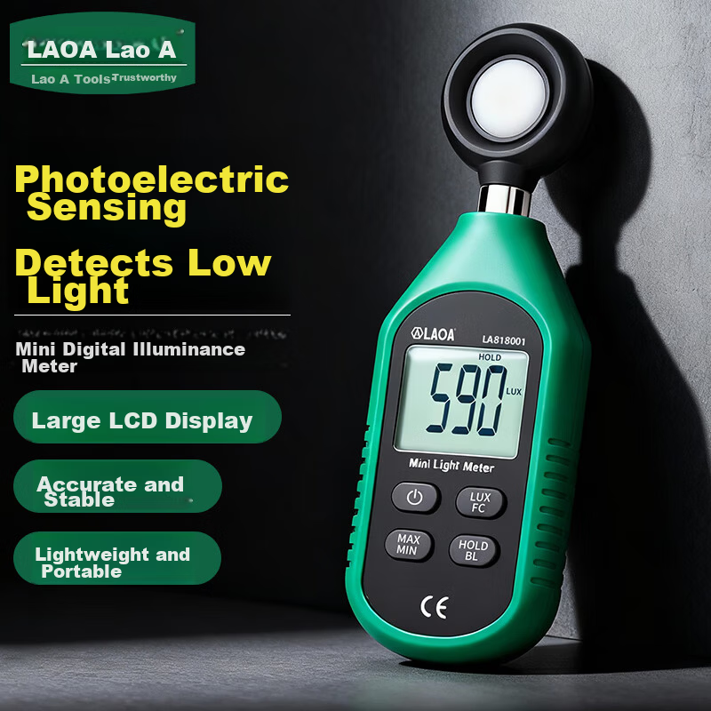 LAOA LA818001 Mini Digital Illuminance Meter Lux Meter Light Meter Tester