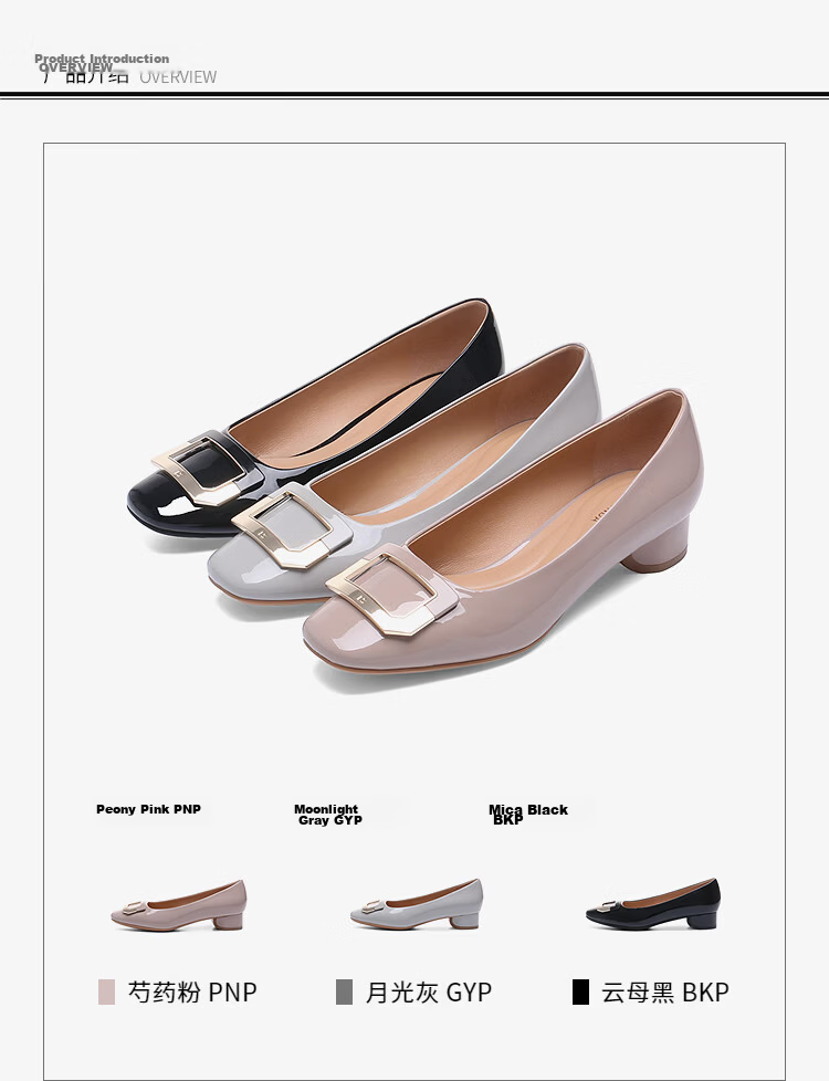 Le Saunda 26 New Simple Versatile Commuter Square Toe Low Heel Slip-On Flats Women 7M26703 Moonlight Gray GYP 36 10