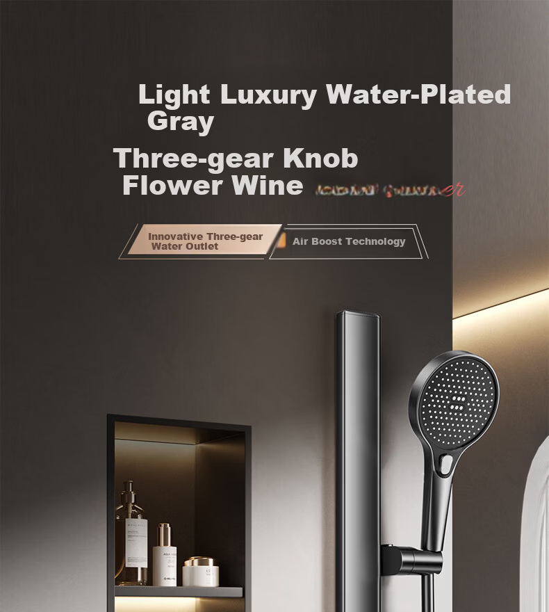 IVORPO [Germany] Shower Set Complete Integrated Automatic Descaling Bathroom Hot and Cold Pressurized Shower Head 1