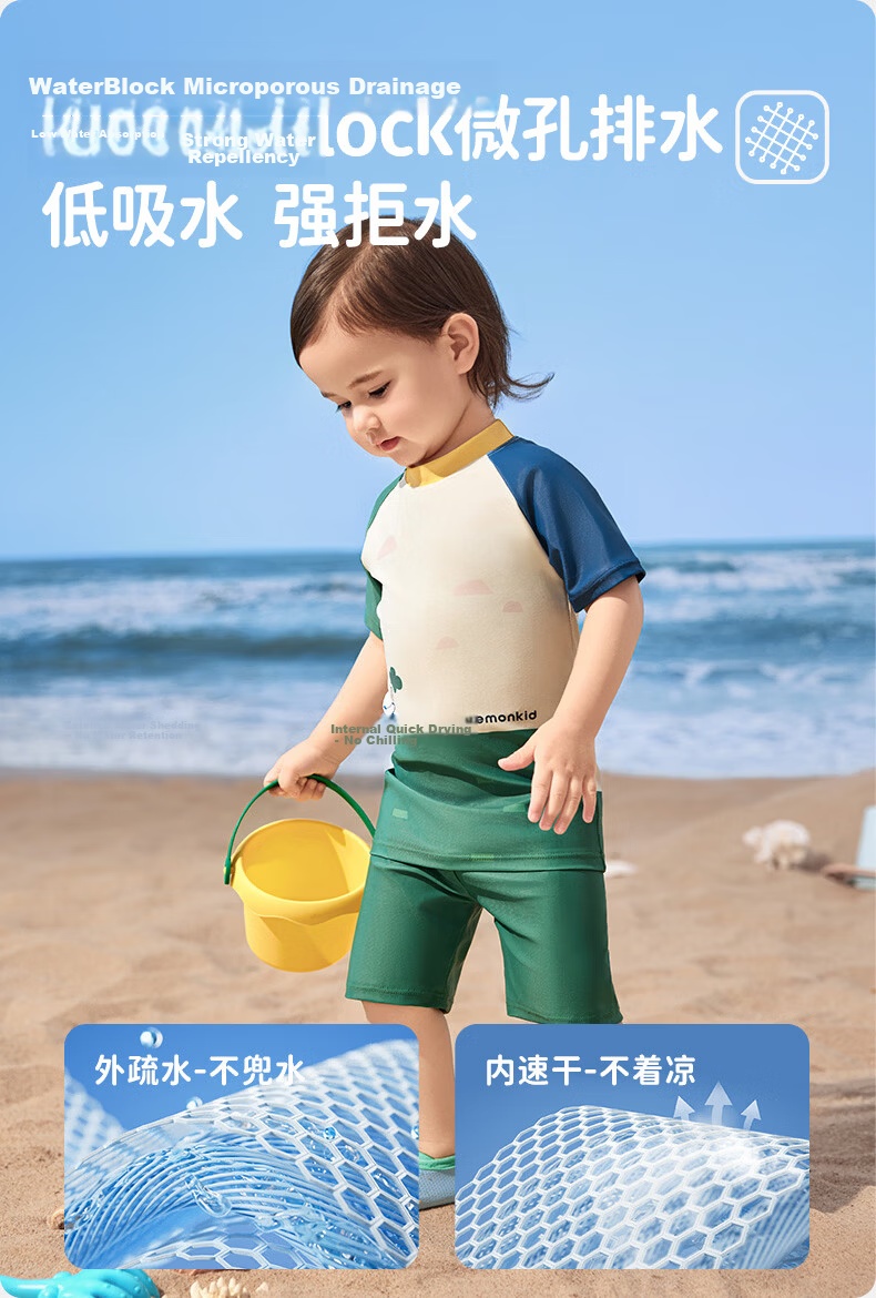 Lemon Baby Kids Swimwear Two-Piece Summer Boys Girls Baby Swimsuit One-Piece Toddler Short Sleeve Swimwear 11
