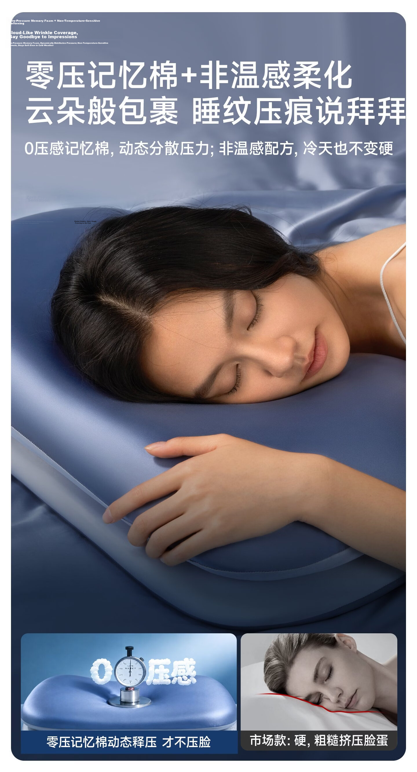 CEENIU Hot Selling No.1 Side Sleeping Pillow Neck Support Sleep Aid Core High Pillow Memory Foam for Men and Women Adults 29