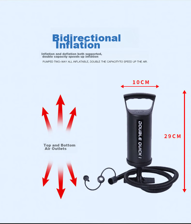 Adandyish Manual Air Pump for Inflatable Beds, Boats, Swim Rings, Water Toys, and Other Inflatable Products 3