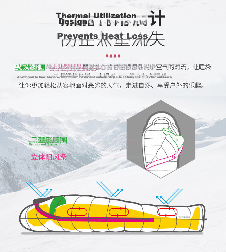 BLACKICE G Series Mummy Goose Down Sleeping Bag Camping Warm Adult Sleeping Bag G700 (New Standard) Red/M 12