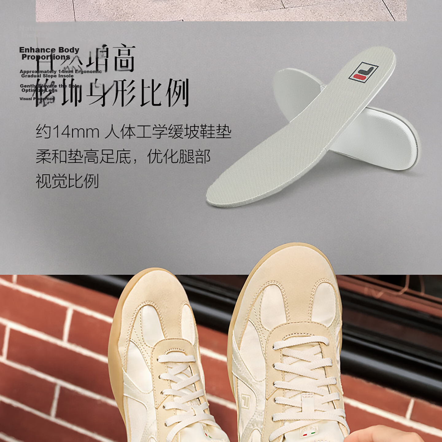 FILA Ballet Shoes Korean Style Sports Luxury Ballet Flats Women's New Football Training Shoes 19