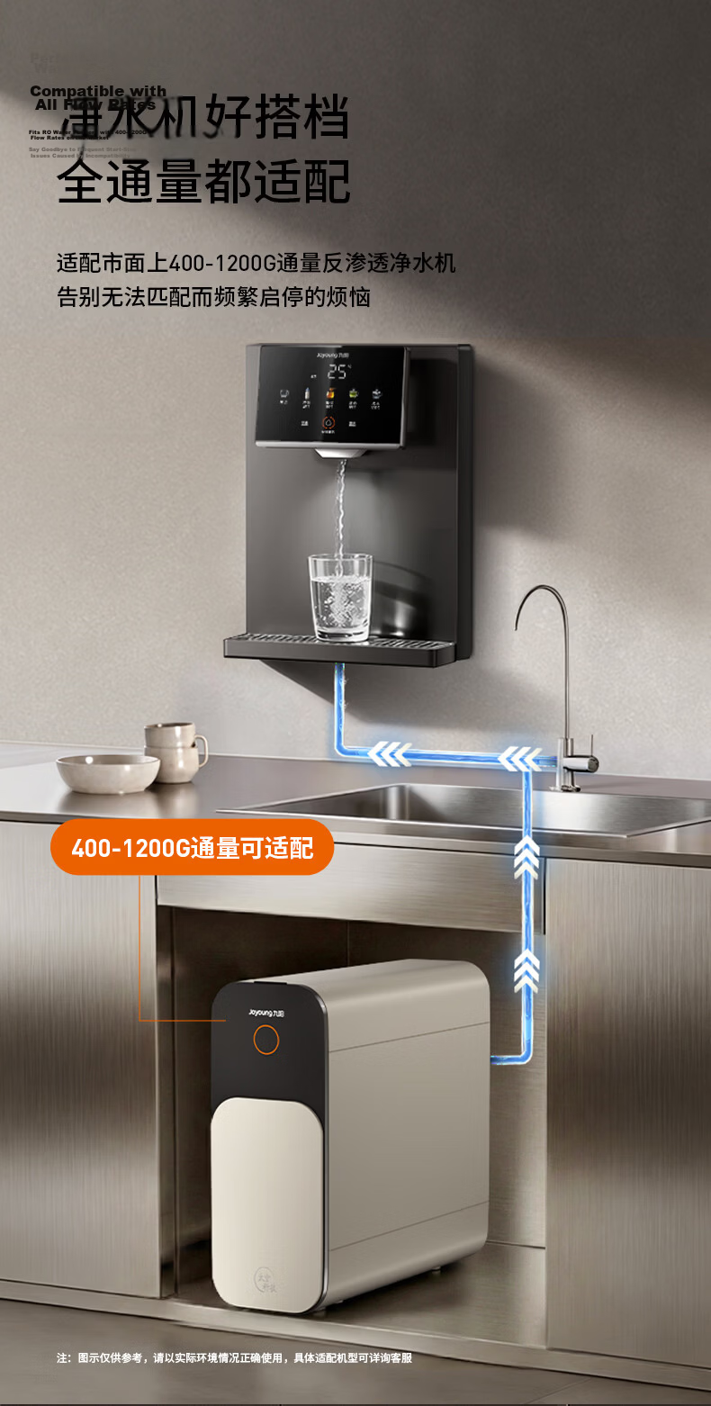 Joyoung High-End Home Wall-Mounted Pipeline Water Dispenser Full Flow 13-Level Temperature Control Self-Cleaning Rapid Heating Water Purifier JYW-AG3720 19
