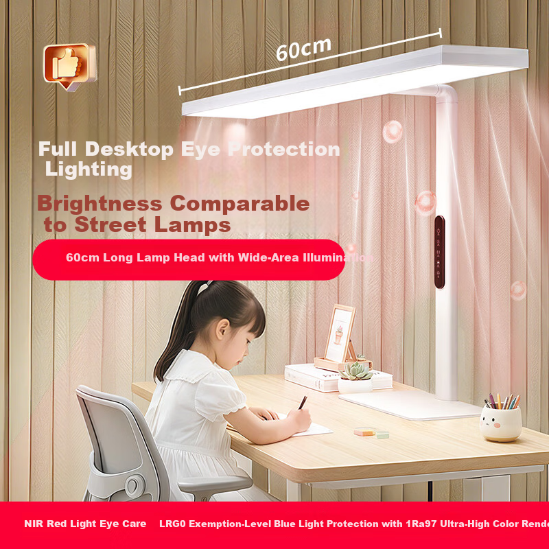 Coolfire Eye Protection Desk Lamp Student Study Lamp Large Desk Lamp Blue Light Blocking Children's Writing Study Table Lamp