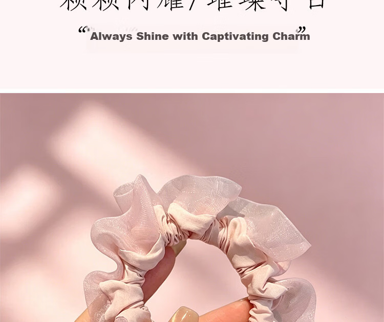 Beauty Note High Elastic Hair Tie for Women, Hair Band, No Hair Damage, Rubber Band, Student Hair Accessory for High Ponytail and Bun 6