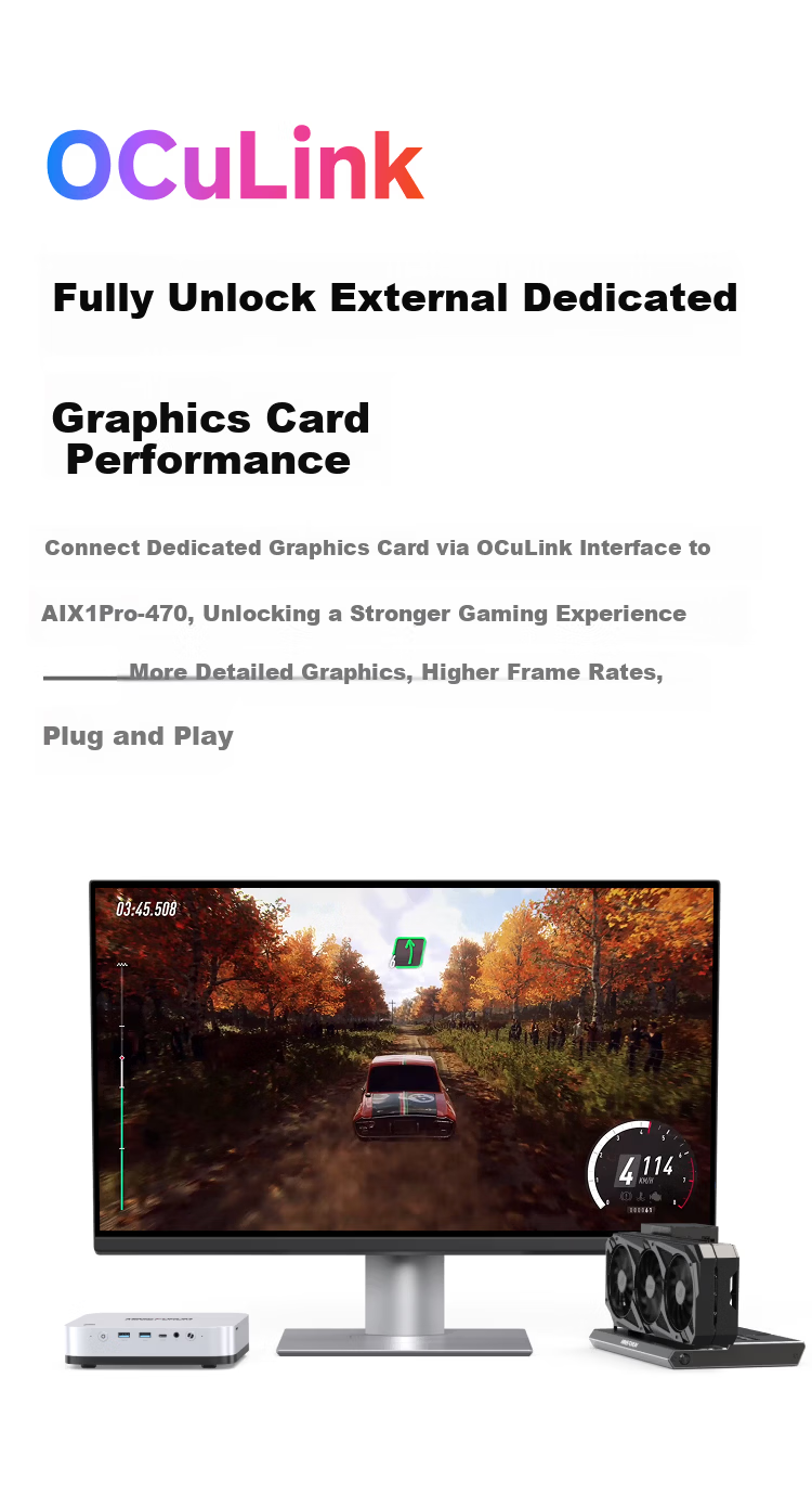 Mingfan X1 Pro-470 Flagship AMD Ryzen AI9 HX 470 AI Mini PC Desktop Mini Host Gaming Office Barebone System Without RAM and Storage 5