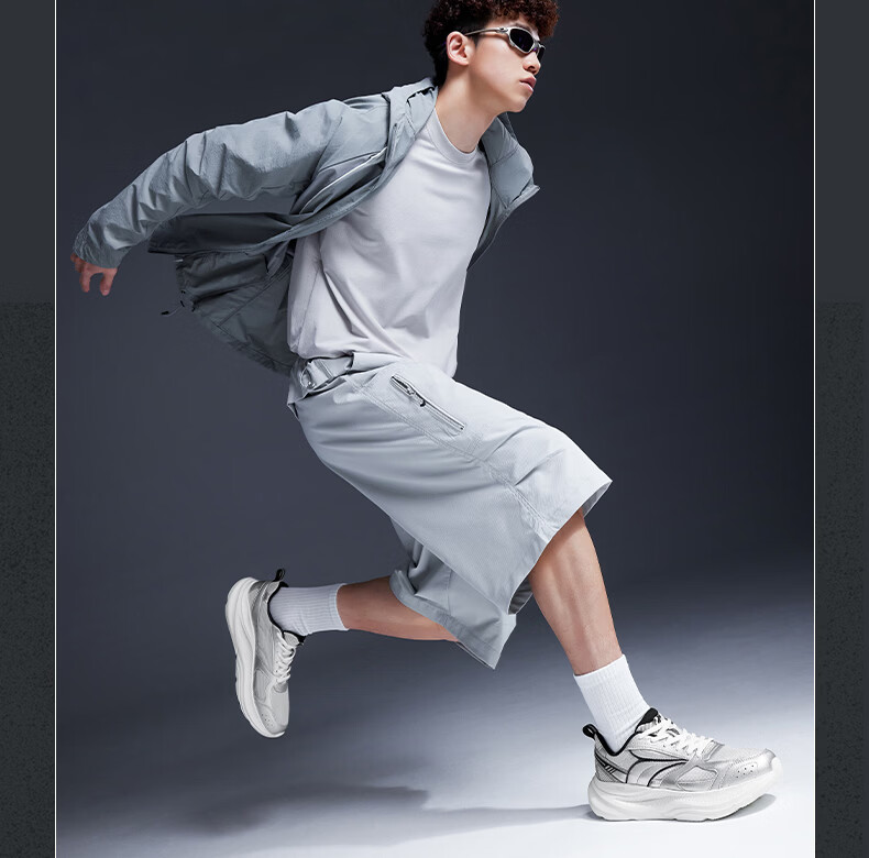 361° Xingyue 1.5 Men's Sports Shoes Summer Breathable Lightweight Shock Absorption Running Shoes Wide Fit Commuter Shoes 672632225-1 13