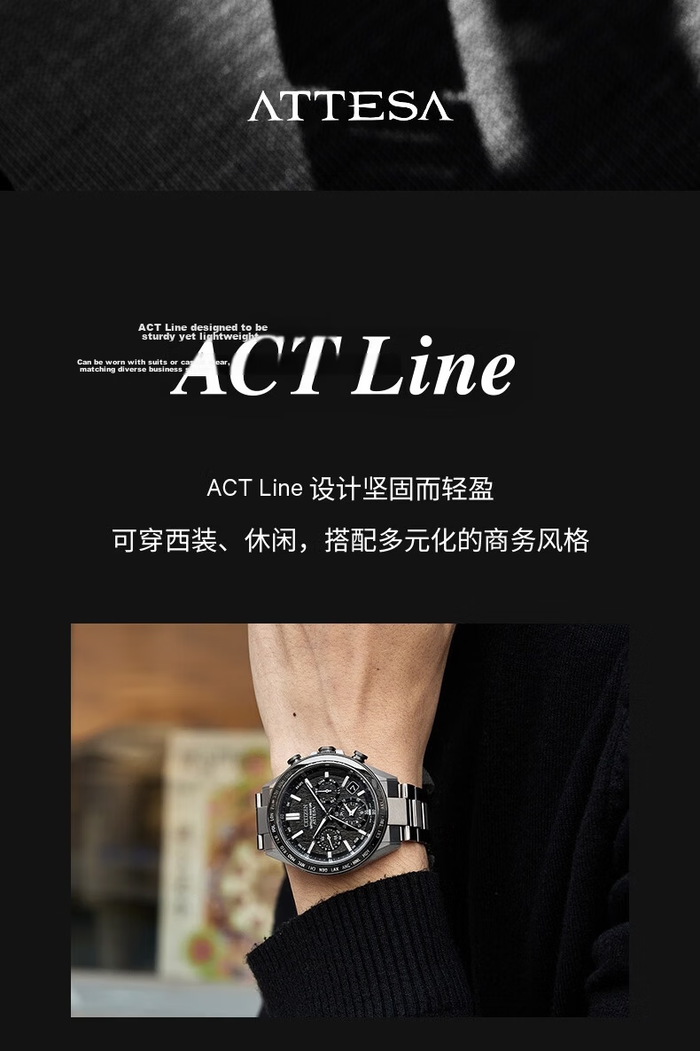 CITIZEN Men's Japanese-Korean Solar Satellite Sync Watch Super Titanium Business Gift for Father's Day CC4058-67X 3