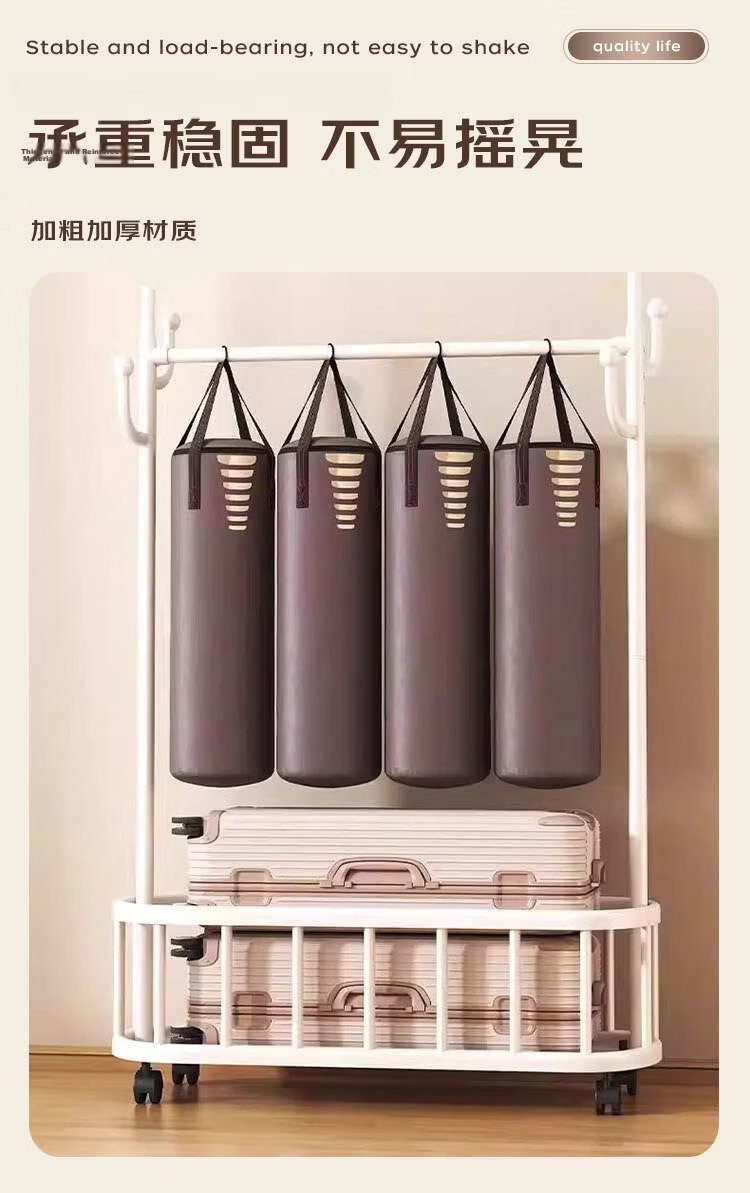 Anerya Mobile Home Luxury Clothes Rack Indoor Garment Stand Simple Floor Bedroom Hanger 11