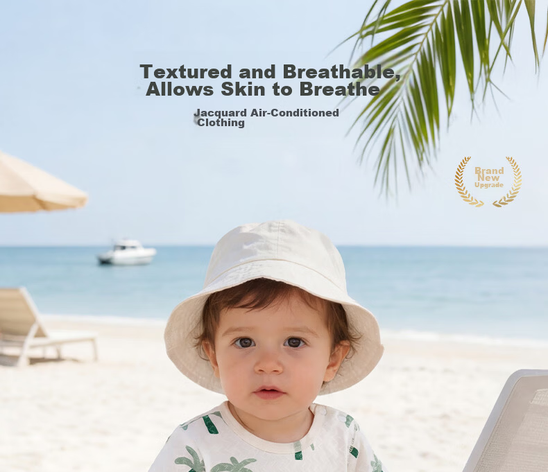 Tonglian Chuxin [Ice Silk Cotton] Baby Homewear Set Summer Thin Breathable Infant Top and Pants Air Conditioning Nine-Point Suit 3