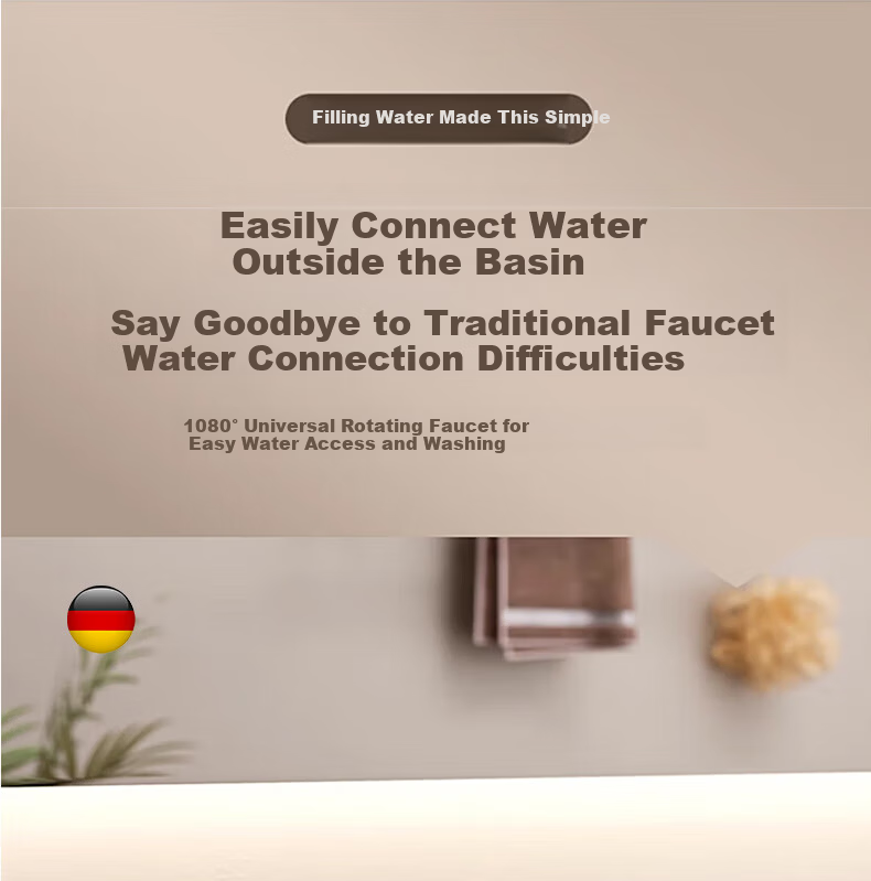 Rosecret Stainless Steel Basin Faucet Bathroom Sink Mixer Tap Hot and Cold Water Faucet Germany 12