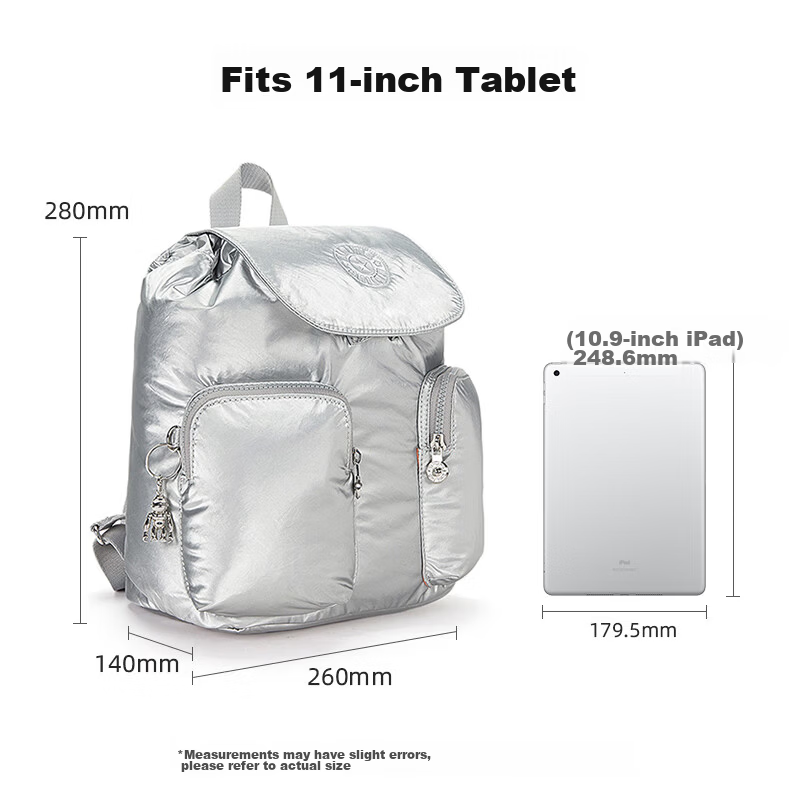 Kaipulin Lightweight Canvas Backpack Fashionable Practical Student School Bag ANTO Denim Monogram Birthday Gift 1