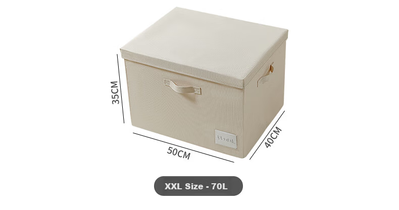 KATEI STORY Japanese Wardrobe Storage Basket Clothes Storage Box Fabric Storage Basket Foldable Storage Basket Clothing Storage Box 14