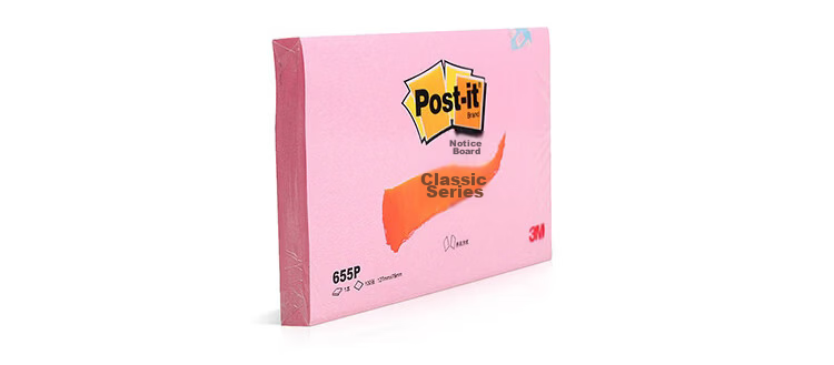 3M Post-it Notes Reminder Sticky Notes Memo Paper Office Supplies Study Essentials Classic Series Rectangular 655P-PI (Pink, 12 Pads/Pack) 8