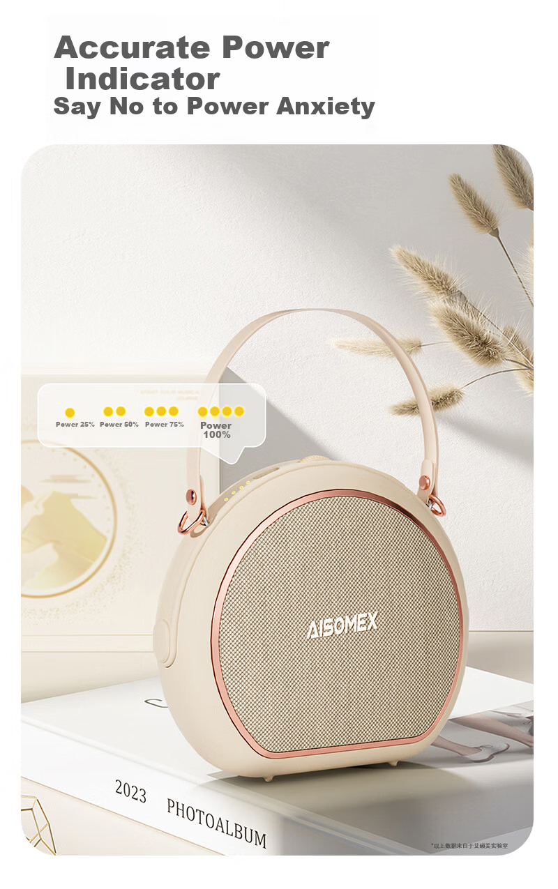 Aishuomei Little Bee Amplifier Speaker Teacher Dedicated Teaching Magnetic Clip-on Dual Microphone Tour Guide Outdoor Portable Speaker K31 Skin Color Clip-on 8