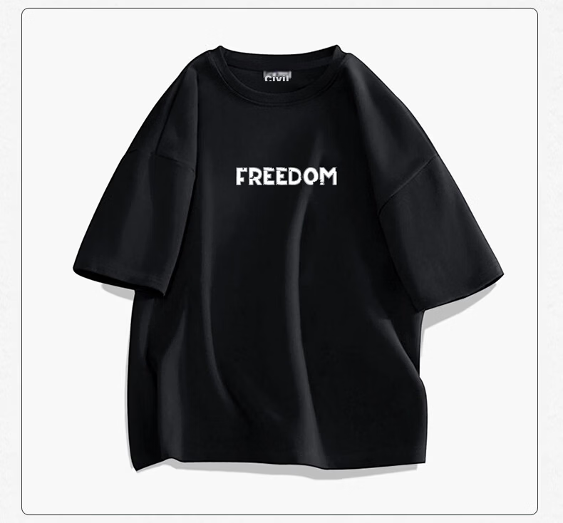 Warrior Men's Summer Short Sleeve T-Shirt Breathable Sweat-Absorbing Crew Neck Basic Printed Top 27