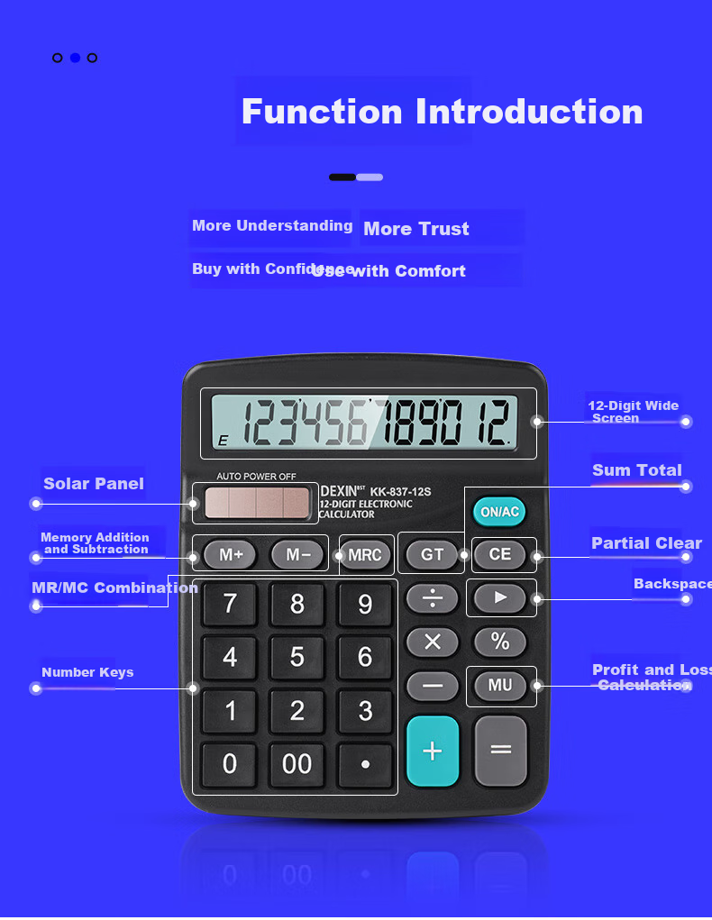 IchimaruKa Multifunctional Flexible Keyboard Calculator Office Advanced Financial Accounting Commercial University Student Cute Portable Children Student RZ831Pro Green 9